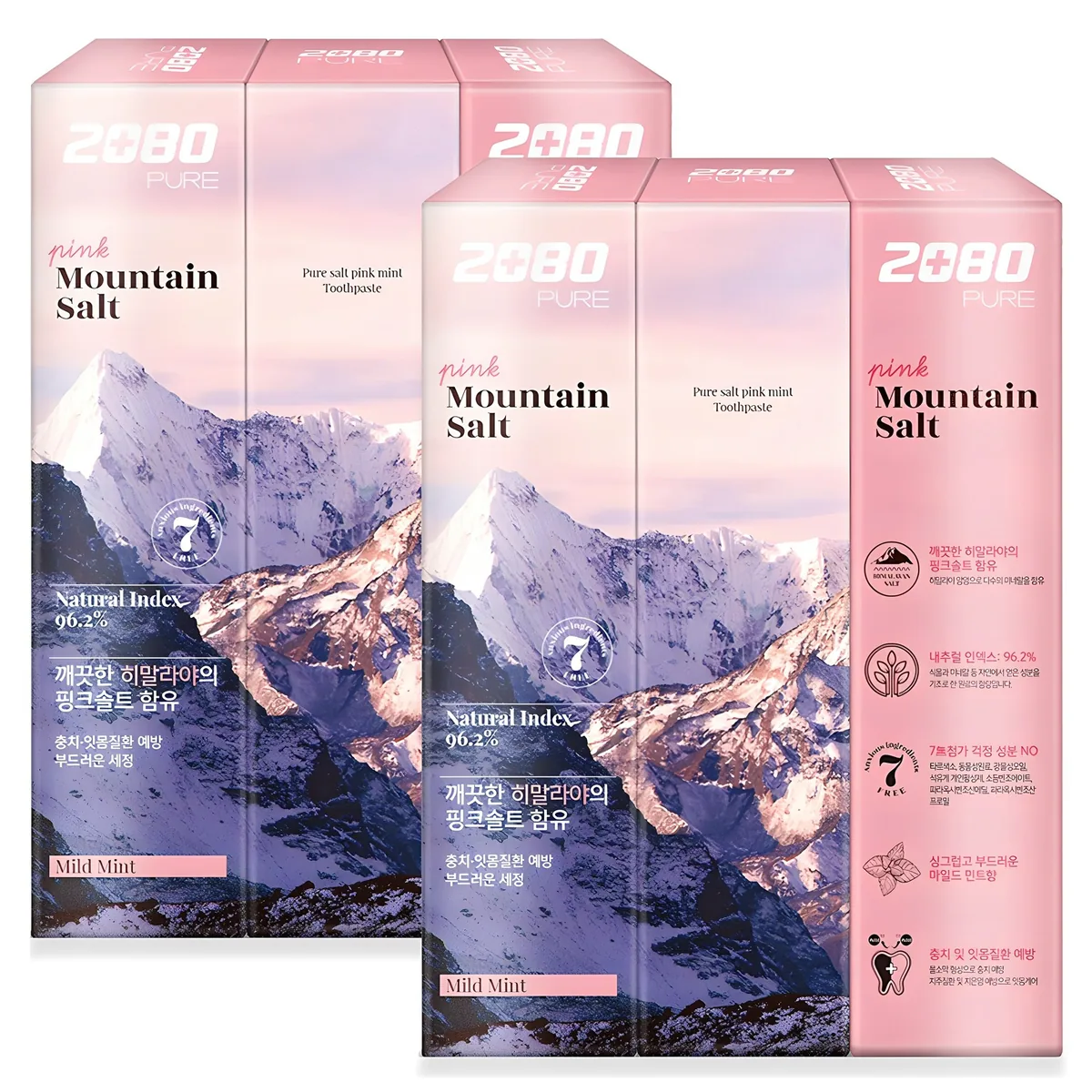 2080 퓨어치약 핑크마일드민트향 가격 추이 2080 퓨어치약 핑크마일드민트향 - 최저가 990원