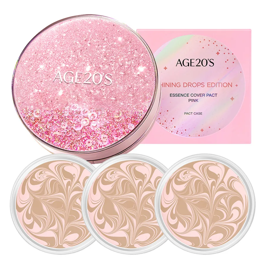 에이지투웨니스 에센스 커버 팩트 뉴 오리지널 샤이닝 드롭스 에디션 핑크 + 리필 12.5g x 3p, 21호 핑크라떼 가격 비교 에이지투웨니스 에센스 커버 팩트 뉴 오리지널 샤이닝 드롭스 에디션 핑크 + 리필 12.5g x 3p, 21호 핑크라떼