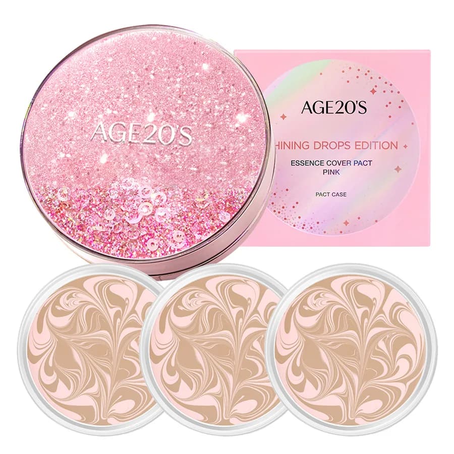 에이지투웨니스 에센스 커버 팩트 뉴 오리지널 샤이닝 드롭스 에디션 핑크 + 리필 12.5g x 3p, 21호 핑크라떼 가격 추이 에이지투웨니스 에센스 커버 팩트 뉴 오리지널 샤이닝 드롭스 에디션 핑크 + 리필 12.5g x 3p, 21호 핑크라떼 - 최저가 39,900원
