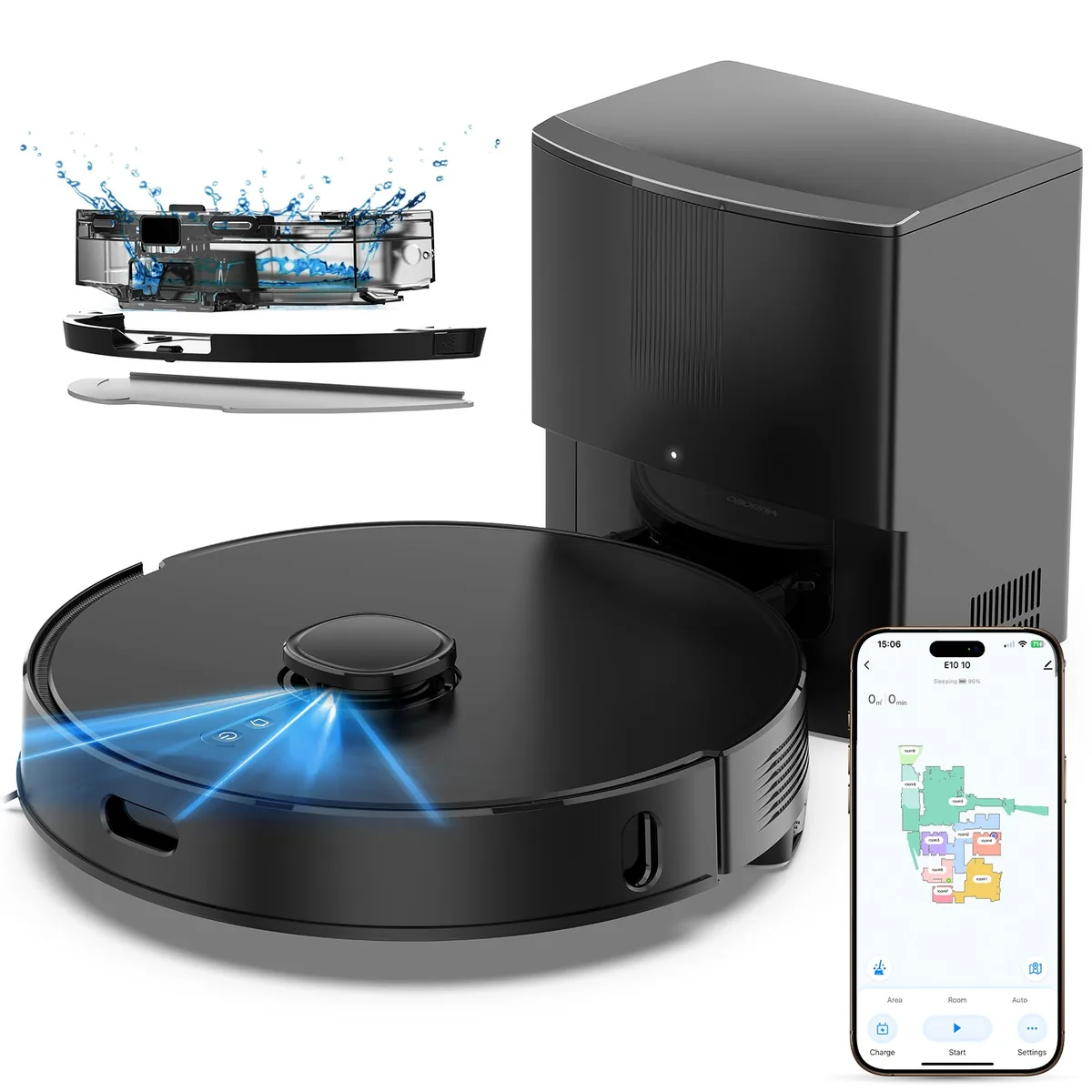 AIRROBO 로봇청소기 E10+ 올인원 물걸레 LDS 센서 맵핑 8000Pa 자동충전 검은색 가격 추이 AIRROBO 로봇청소기 E10+ 올인원 물걸레 LDS 센서 맵핑 8000Pa 자동충전 검은색 - 최저가 259,000원