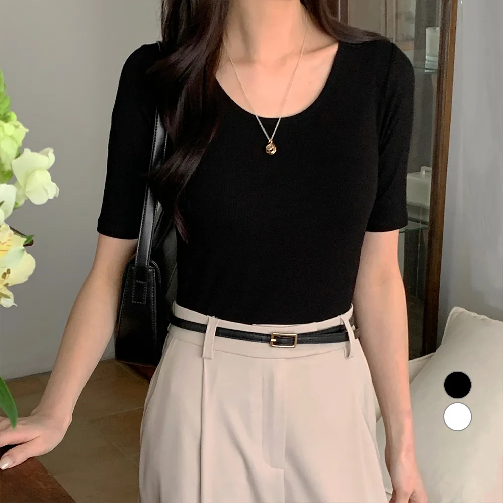 아피나르 여성용 유넥 립 반팔 티셔츠 가격 추이 아피나르 여성용 유넥 립 반팔 티셔츠 - 최저가 7,900원