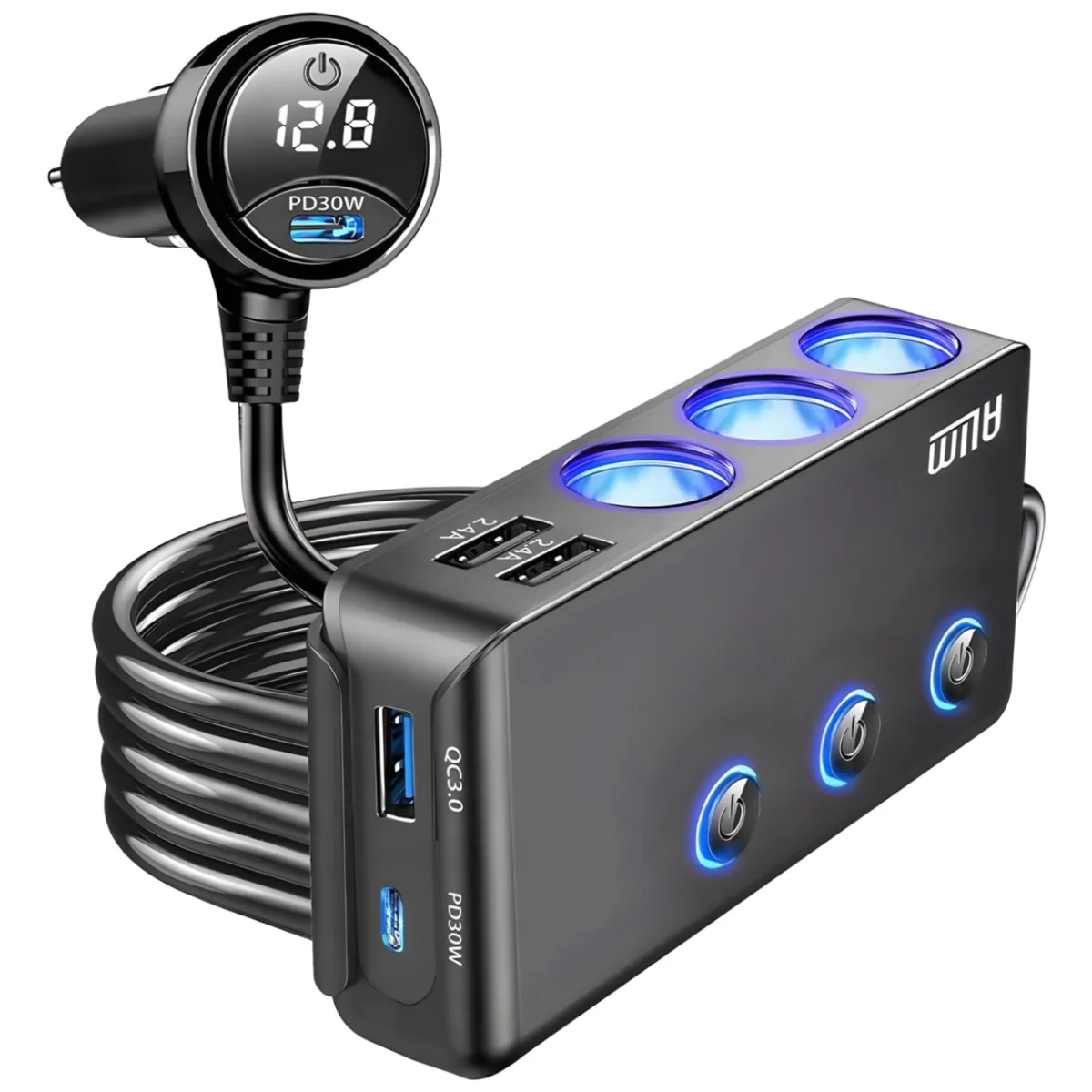 아림 120W 200W 차량용 멀티 시거잭 소켓 PD 볼트게이지 PPS C타입 충전기 가격 추이 아림 120W 200W 차량용 멀티 시거잭 소켓 PD 볼트게이지 PPS C타입 충전기 - 최저가 27,800원