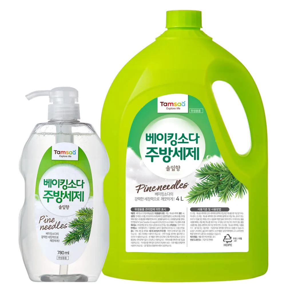 탐사 베이킹소다 주방세제 4L+780ml 세트 가격 추이 탐사 베이킹소다 주방세제 4L+780ml 세트 - 최저가 8,690원