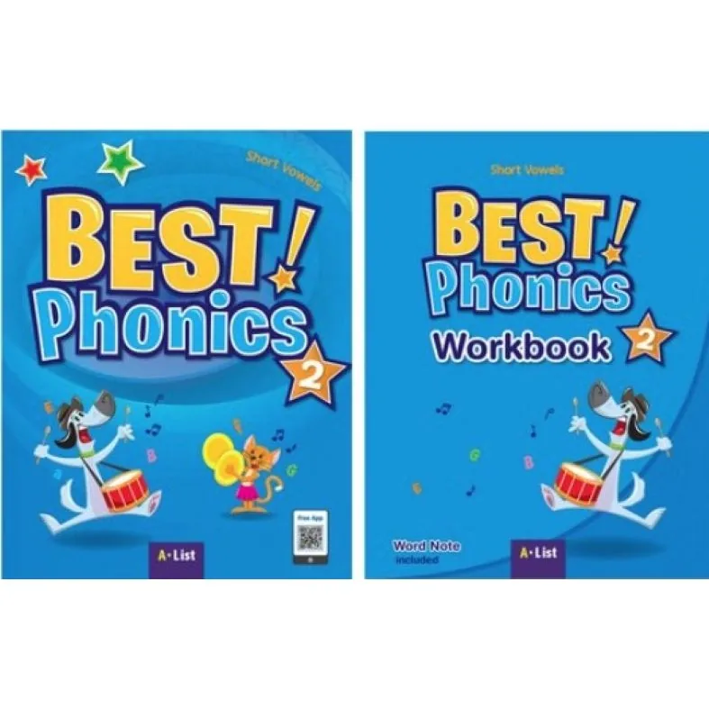 Best Phonics 2 with App 본책+워크북 (전2권) 가격 추이 Best Phonics 2 with App 본책+워크북 (전2권) - 최저가 18,900원