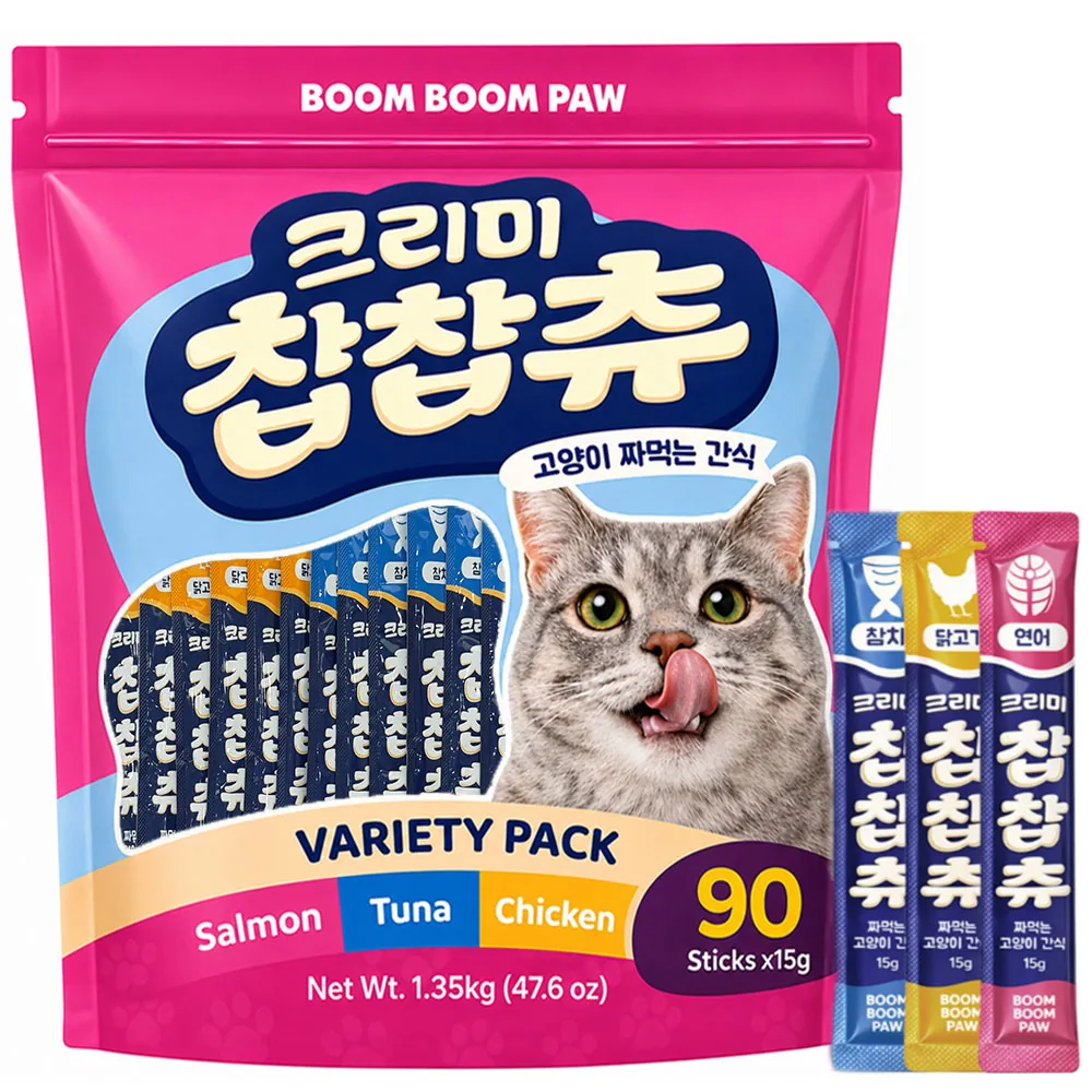 붐붐포 고양이 크리미 찹찹츄 짜먹는 간식 90p 가격 추이 붐붐포 고양이 크리미 찹찹츄 짜먹는 간식 90p - 최저가 11,750원