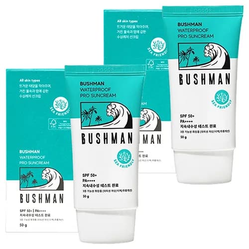 부쉬맨 워터프루프 프로 선크림 SPF50+ PA++++ 50g 2개 가격 추이 부쉬맨 워터프루프 프로 선크림 SPF50+ PA++++ 50g 2개 - 최저가 27,850원