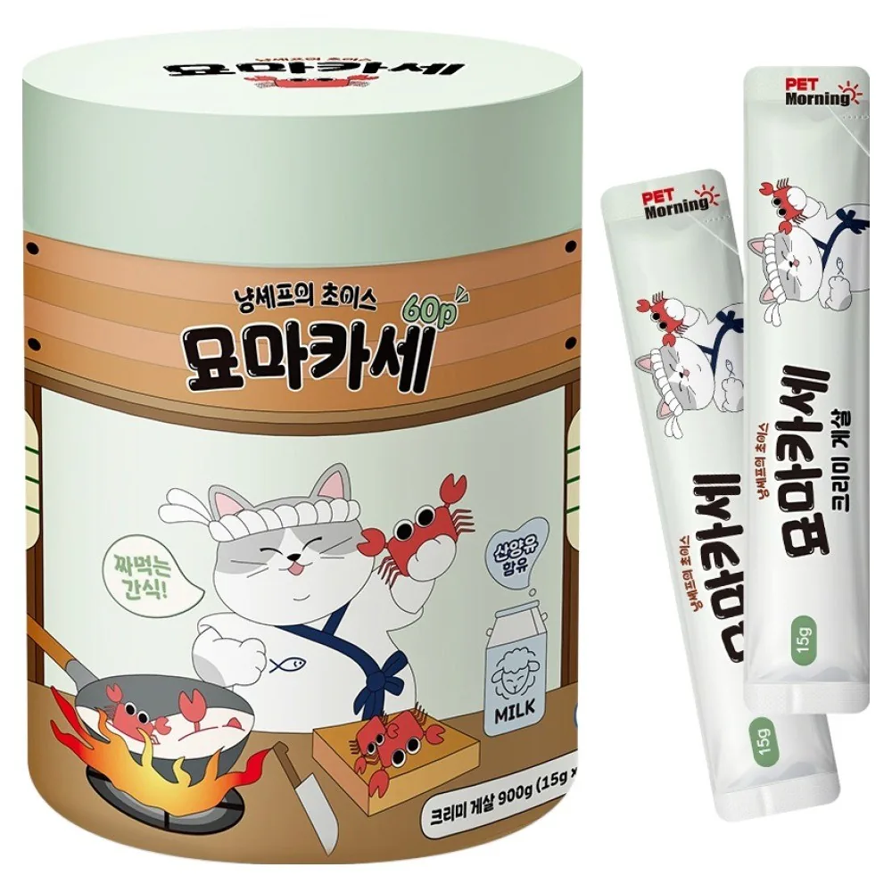 펫모닝 고양이 묘마카세 크리미 간식 60p 가격 추이 펫모닝 고양이 묘마카세 크리미 간식 60p - 최저가 13,400원