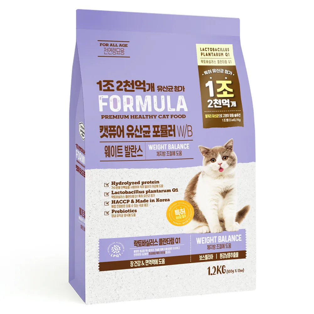 캣퓨어 고양이 유산균 포뮬러 유리너리+장건강 1.2kg 2개 가격 추이 캣퓨어 고양이 유산균 포뮬러 유리너리+장건강 1.2kg 2개 - 최저가 12,990원