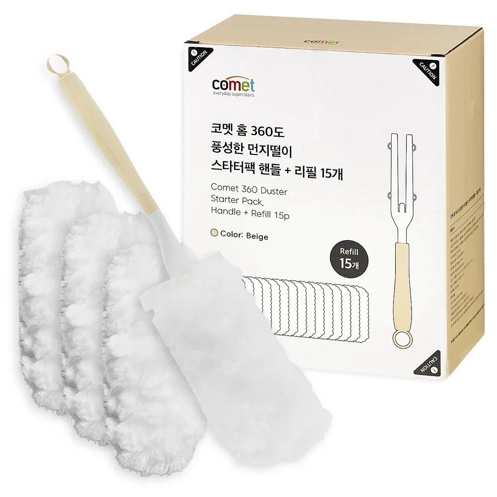 코멧 홈 360도 핸들 먼지떨이 스타터팩 + 리필 15p 세트 가격 추이 코멧 홈 360도 핸들 먼지떨이 스타터팩 + 리필 15p 세트 - 최저가 8,690원
