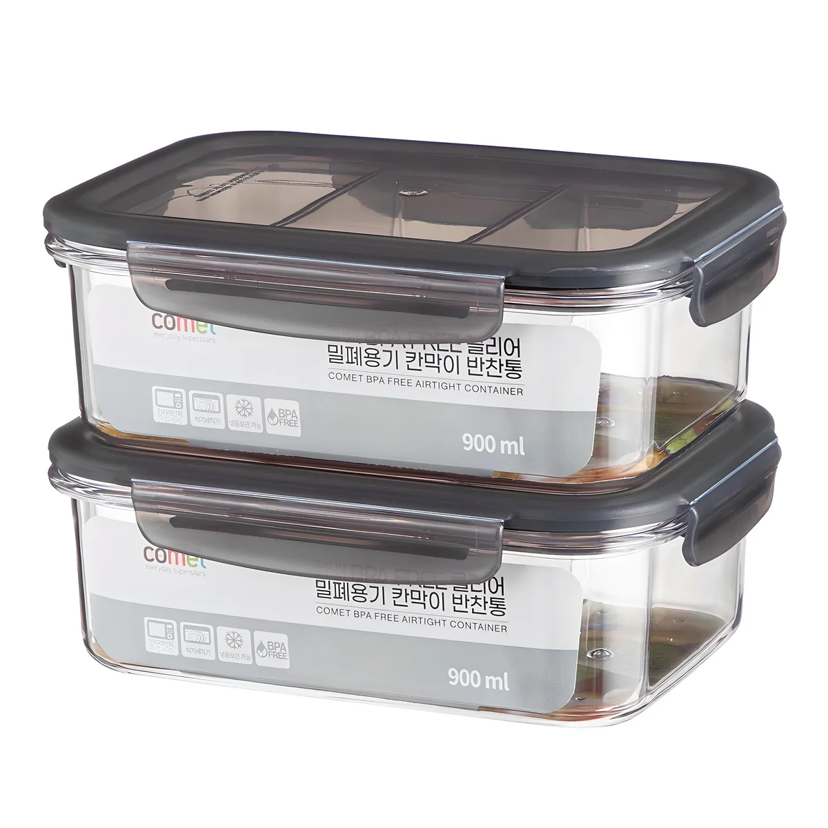 코멧 국내생산 BPA FREE 클리어 직사각 밀폐용기 칸막이 반찬통 가격 추이 코멧 국내생산 BPA FREE 클리어 직사각 밀폐용기 칸막이 반찬통 - 최저가 10,220원