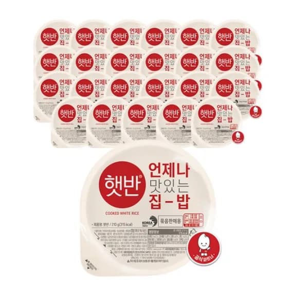 햇반 큰공기 210g 24개 가격 추이 햇반 큰공기 210g 24개 - 최저가 24,370원