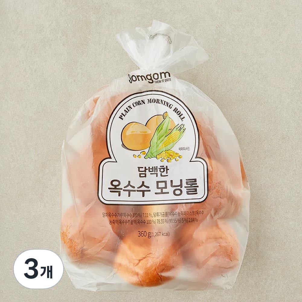 곰곰 담백한 옥수수 모닝롤 가격 추이 곰곰 담백한 옥수수 모닝롤 - 최저가 3,930원