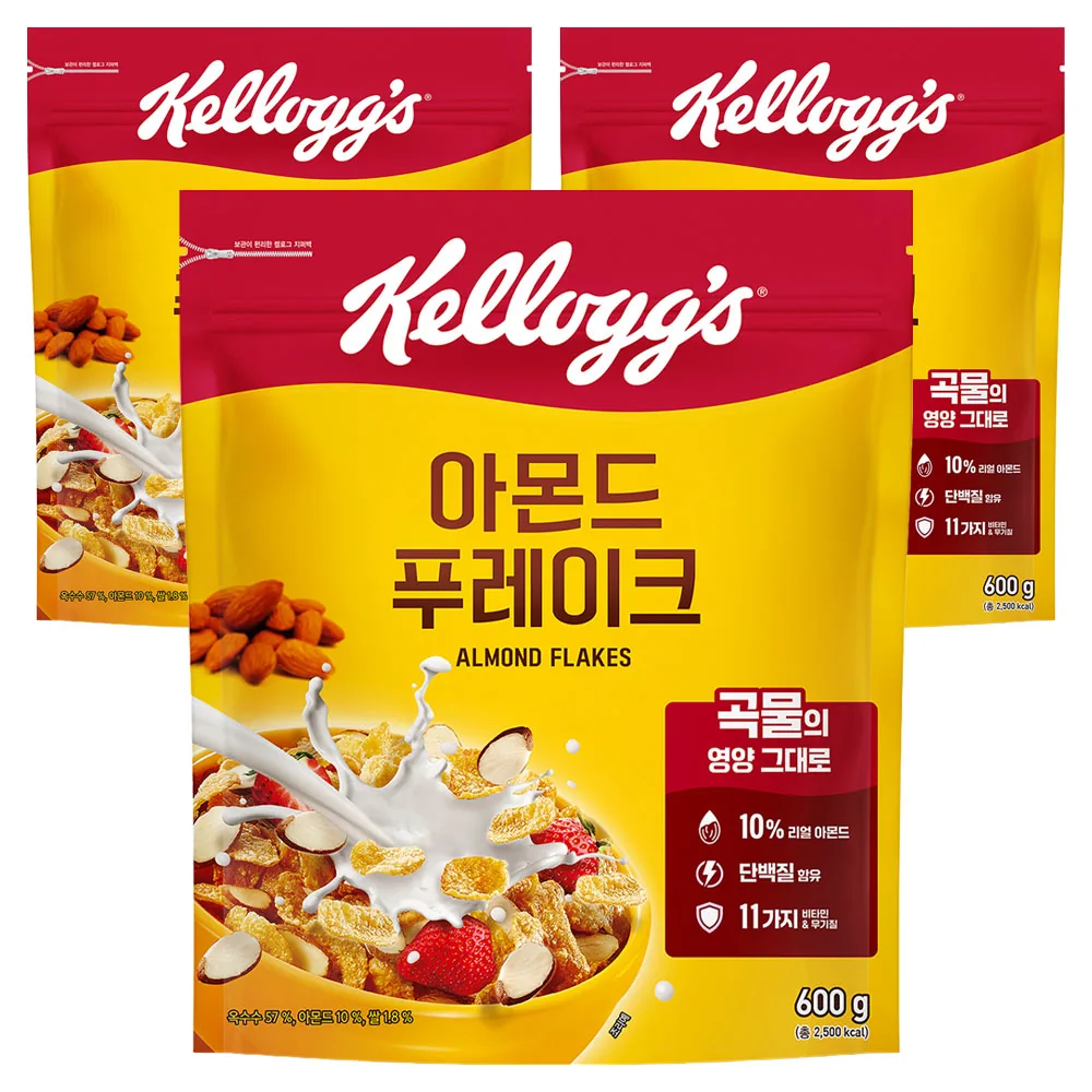 코스트코 켈로그 아몬드후레이크 600g 3개 가격 추이 코스트코 켈로그 아몬드후레이크 600g 3개 - 최저가 21,900원