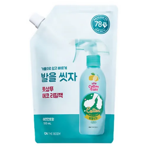 온더바디 코튼풋 발을 씻자 풋샴푸 레몬민트향 에코 리필팩 가격 추이 온더바디 코튼풋 발을 씻자 풋샴푸 레몬민트향 에코 리필팩 - 최저가 5,950원