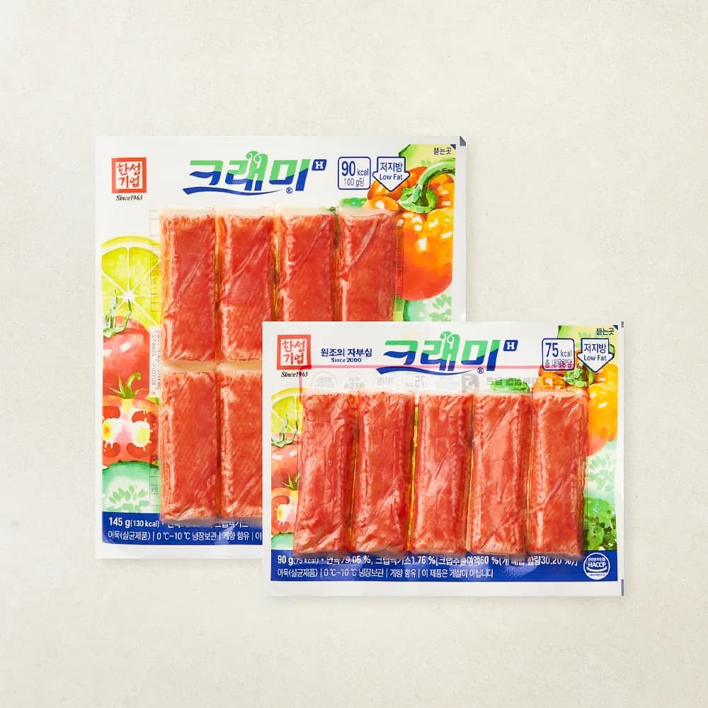 한성기업 크래미H 맛살 145g + 90g 세트 가격 추이 한성기업 크래미H 맛살 145g + 90g 세트 - 최저가 3,010원