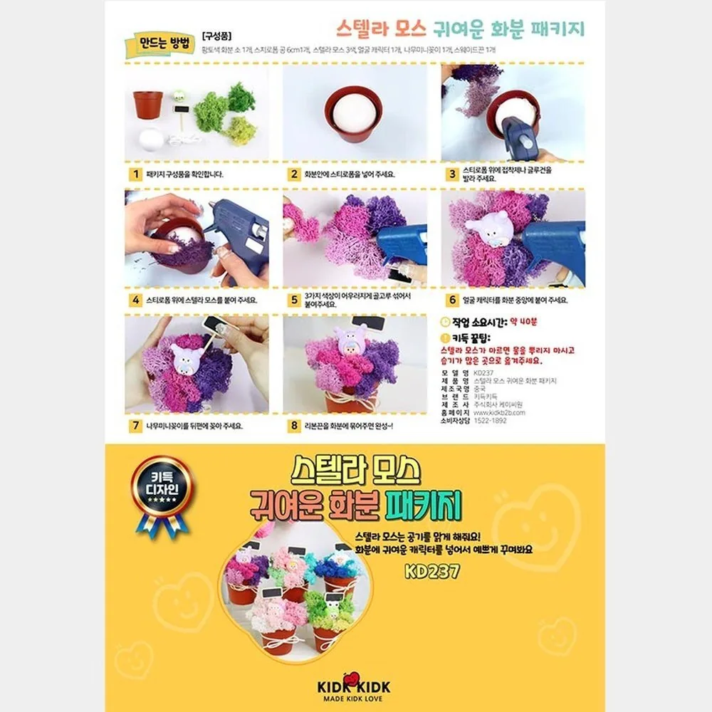 귀여운 모스 화분 스텔라 패키지 DIY 가격 추이 귀여운 모스 화분 스텔라 패키지 DIY - 최저가 30,640원
