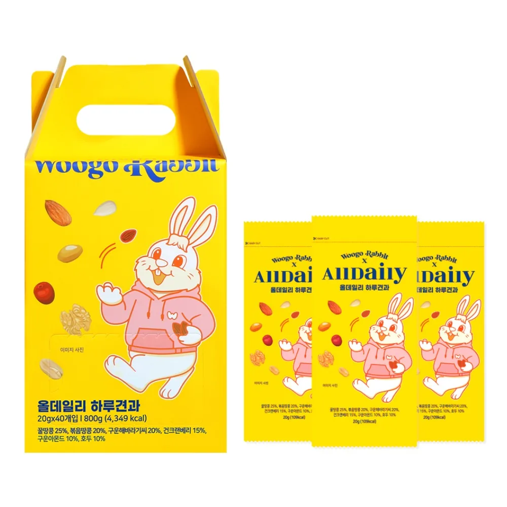 우고래빗 올데일리 하루견과 40개 20g 가격 추이 우고래빗 올데일리 하루견과 40개 20g - 최저가 25,900원