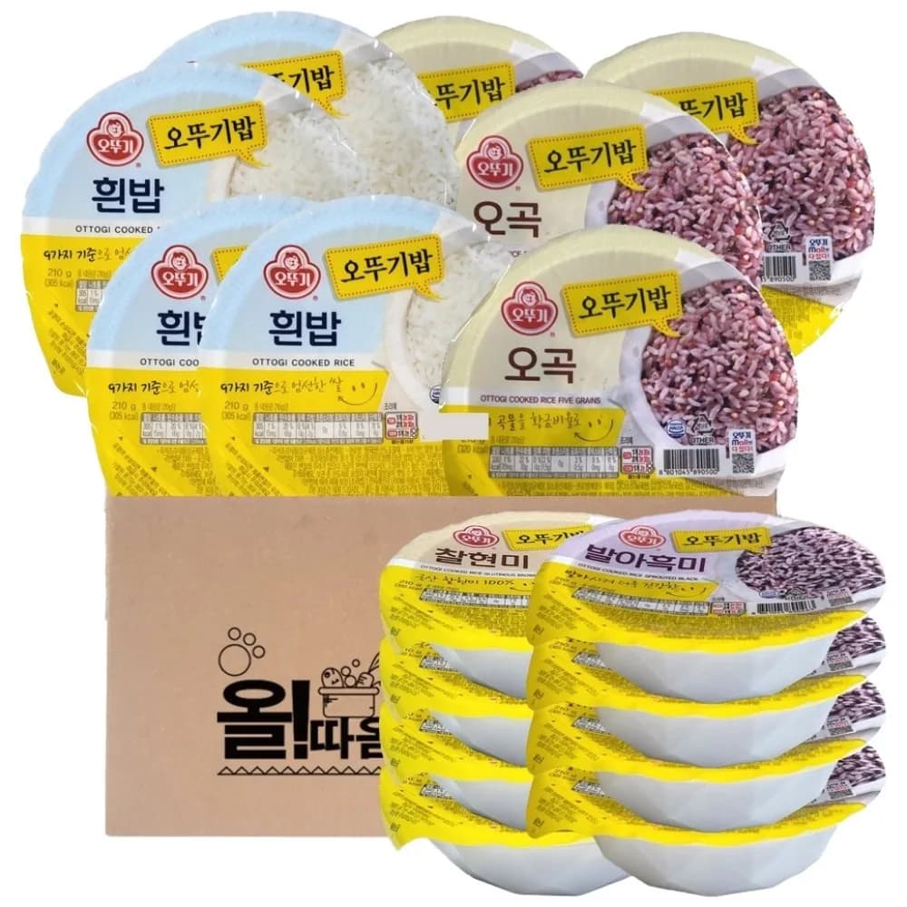 맛있는 오뚜기밥 잡곡밥 4종세트 각4개씩 총 16개 210g 가격 추이 맛있는 오뚜기밥 잡곡밥 4종세트 각4개씩 총 16개 210g - 최저가 26,900원