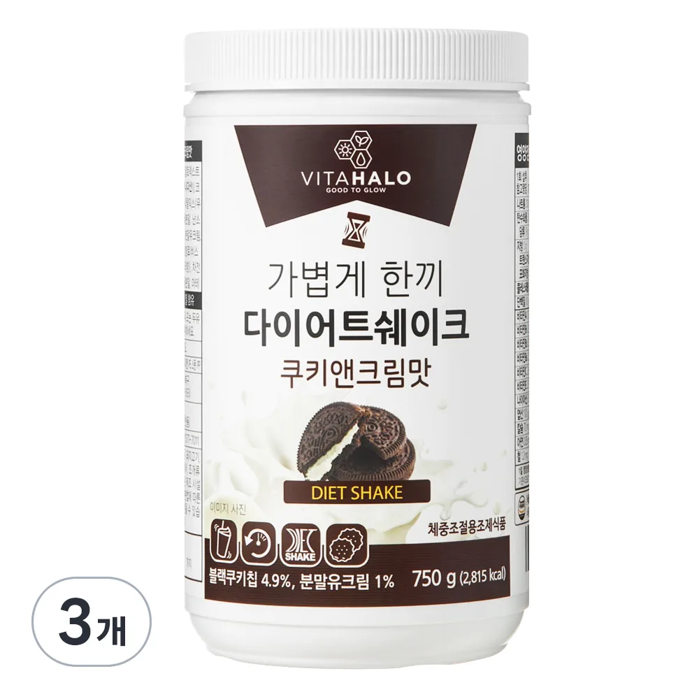 비타할로 가볍게 한끼 다이어트 쉐이크 쿠키앤크림맛 가격 추이 비타할로 가볍게 한끼 다이어트 쉐이크 쿠키앤크림맛 - 최저가 15,990원