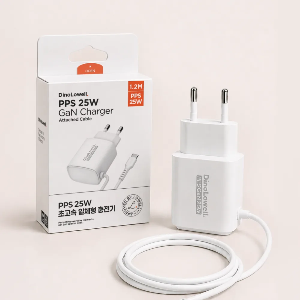 디노로웰 GaN PPS PD 25W 초고속 C타입 일체형 충전기 가격 추이 디노로웰 GaN PPS PD 25W 초고속 C타입 일체형 충전기 - 최저가 4,900원
