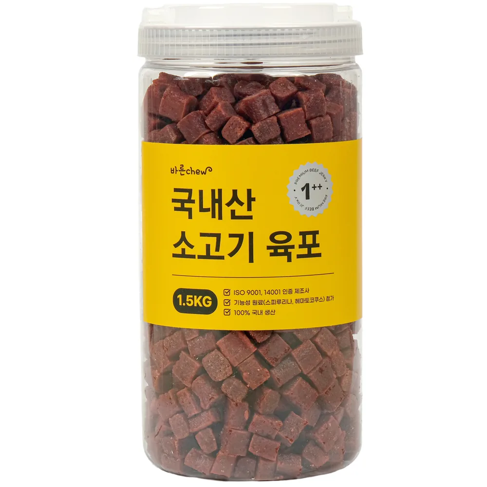 바른츄 강아지 간식 소고기 육포 1.5kg 가격 추이 바른츄 강아지 간식 소고기 육포 1.5kg - 최저가 12,990원