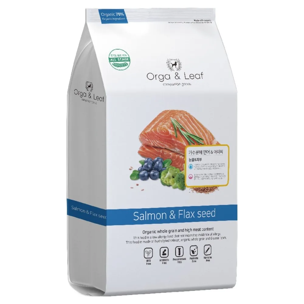 오가앤리프 강아지 가수분해 연어 & 아마씨 사료 5.6kg 가격 추이 오가앤리프 강아지 가수분해 연어 & 아마씨 사료 5.6kg - 최저가 49,000원