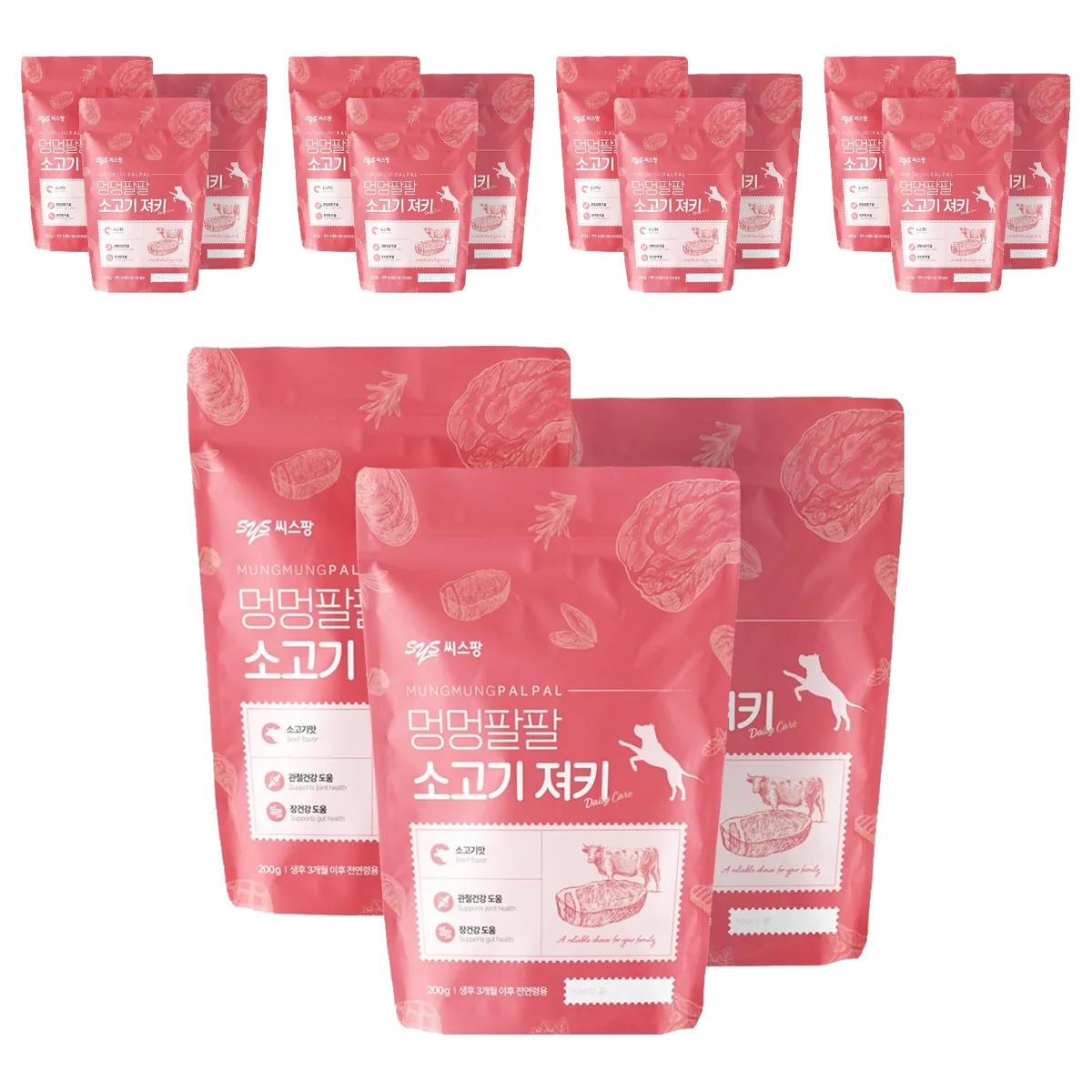 멍멍팔팔 져키 소고기맛 200g 15개 가격 추이 멍멍팔팔 져키 소고기맛 200g 15개 - 최저가 46,200원