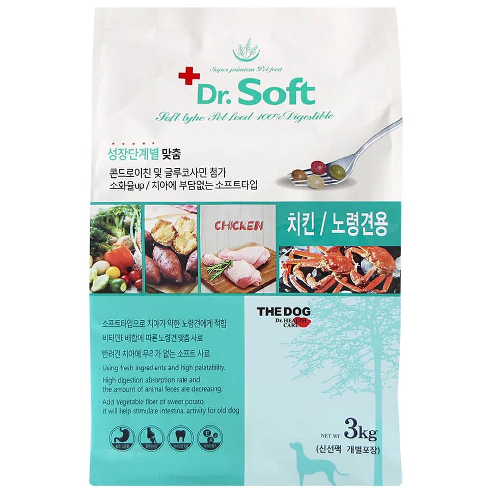 더독 노령견용 강아지 닥터 소프트 사료 닭 3kg 가격 추이 더독 노령견용 강아지 닥터 소프트 사료 닭 3kg - 최저가 23,800원