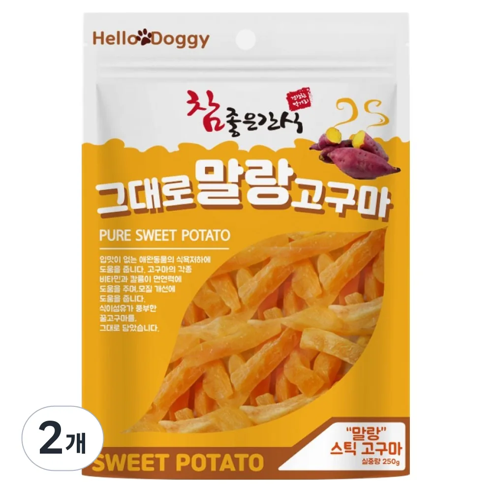 헬로도기 강아지 말랑 고구마 스틱 간식 가격 추이 헬로도기 강아지 말랑 고구마 스틱 간식 - 최저가 4,600원