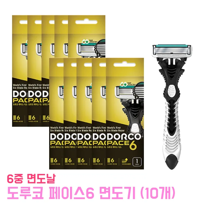 도루코 페이스 6 휴대용 일회용 면도기 10개입 가격 추이 도루코 페이스 6 휴대용 일회용 면도기 10개입 - 최저가 6,660원
