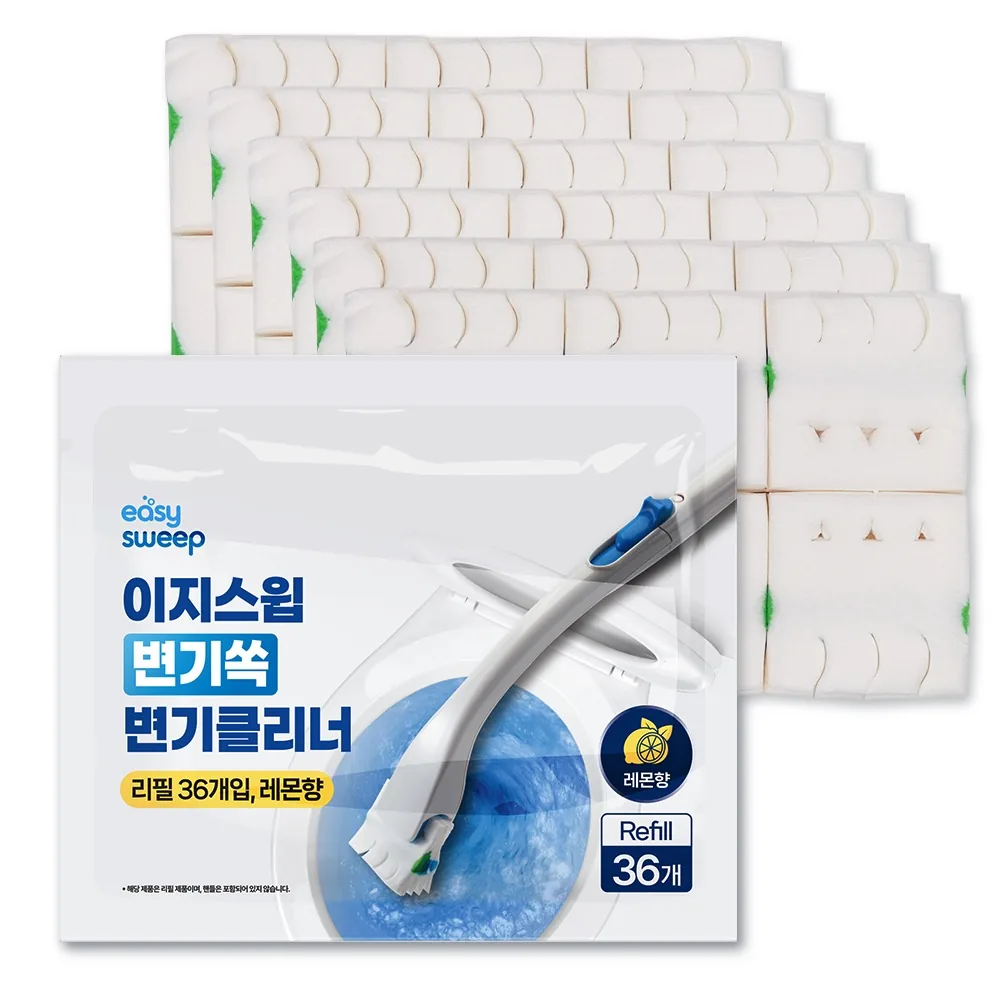 이지스윕 변기쏙 변기클리너 리필 36개입 레몬향 가격 추이 이지스윕 변기쏙 변기클리너 리필 36개입 레몬향 - 최저가 7,600원