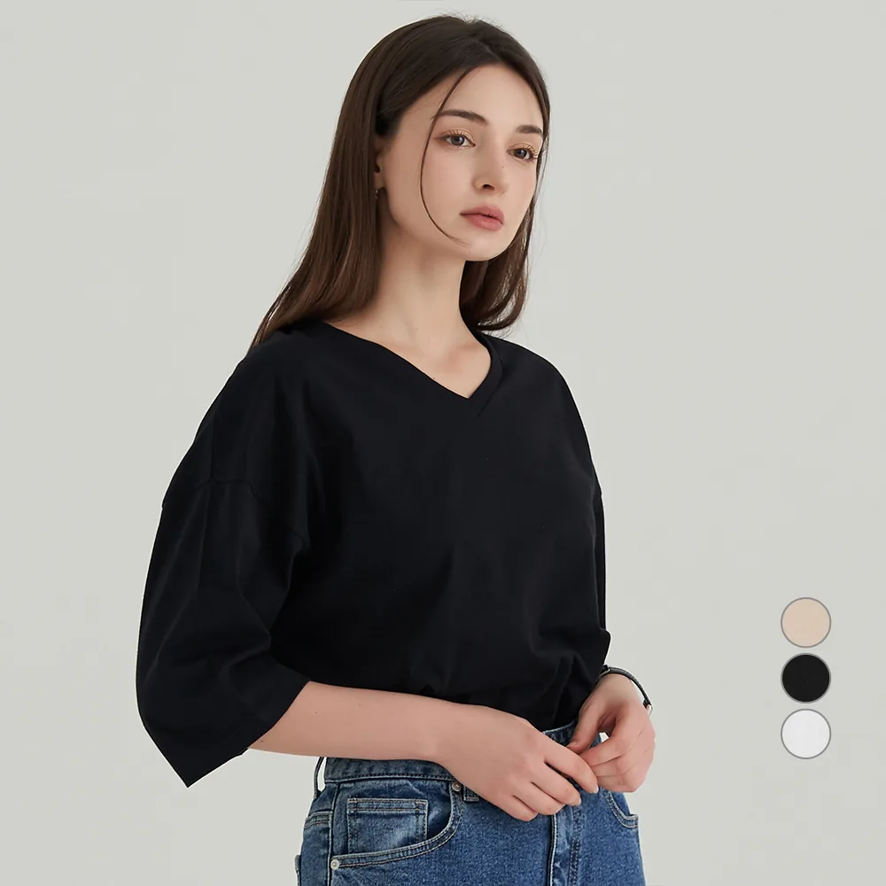 ELLE PARIS 여성용 통기성 오버핏 브이넥 7부 티셔츠 가격 추이 ELLE PARIS 여성용 통기성 오버핏 브이넥 7부 티셔츠 - 최저가 6,640원