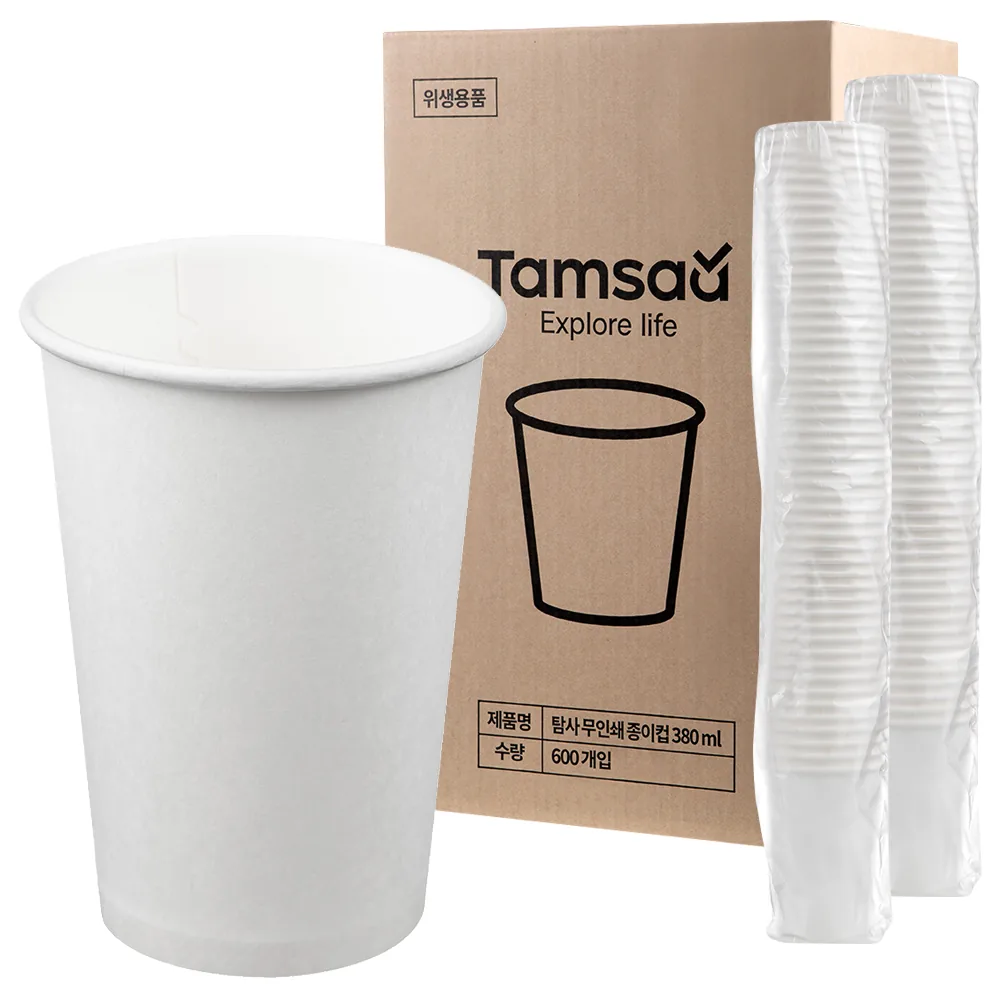 탐사 고평량 종이컵 무인쇄 380ml 가격 추이 탐사 고평량 종이컵 무인쇄 380ml - 최저가 6,690원