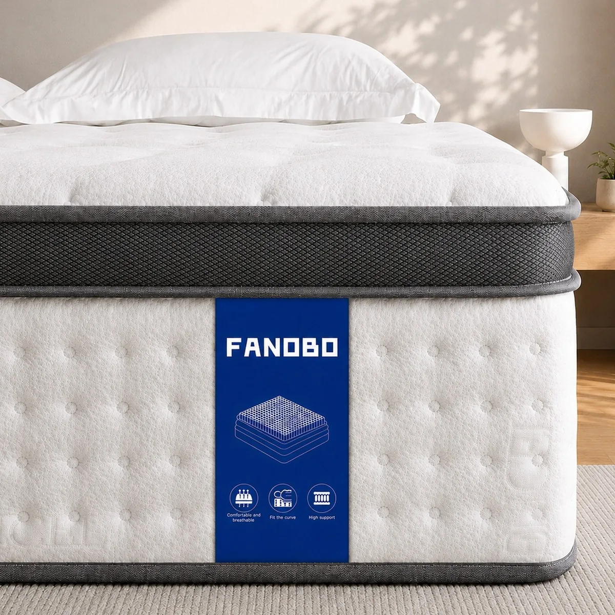 FANOBO 매트리스 포켓스프링 토퍼 침대용 가격 추이 FANOBO 매트리스 포켓스프링 토퍼 침대용 - 최저가 55,080원