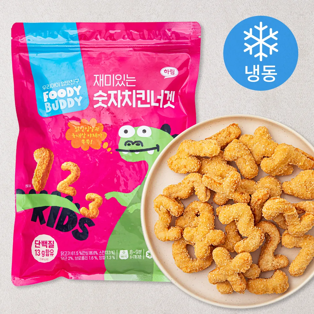 푸디버디 재미있는 숫자 치킨너겟 (냉동) 가격 추이 푸디버디 재미있는 숫자 치킨너겟 (냉동) - 최저가 5,850원
