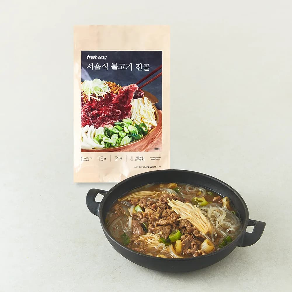 프레시지 서울식 불고기 전골 밀키트 2인분 424.5g 가격 추이 프레시지 서울식 불고기 전골 밀키트 2인분 424.5g - 최저가 9,900원
