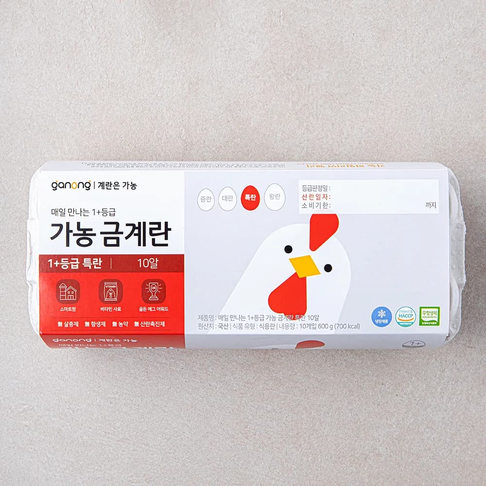 가농 무항생제 인증 금계란 특란 600g 가격 추이 가농 무항생제 인증 금계란 특란 600g - 최저가 4,350원