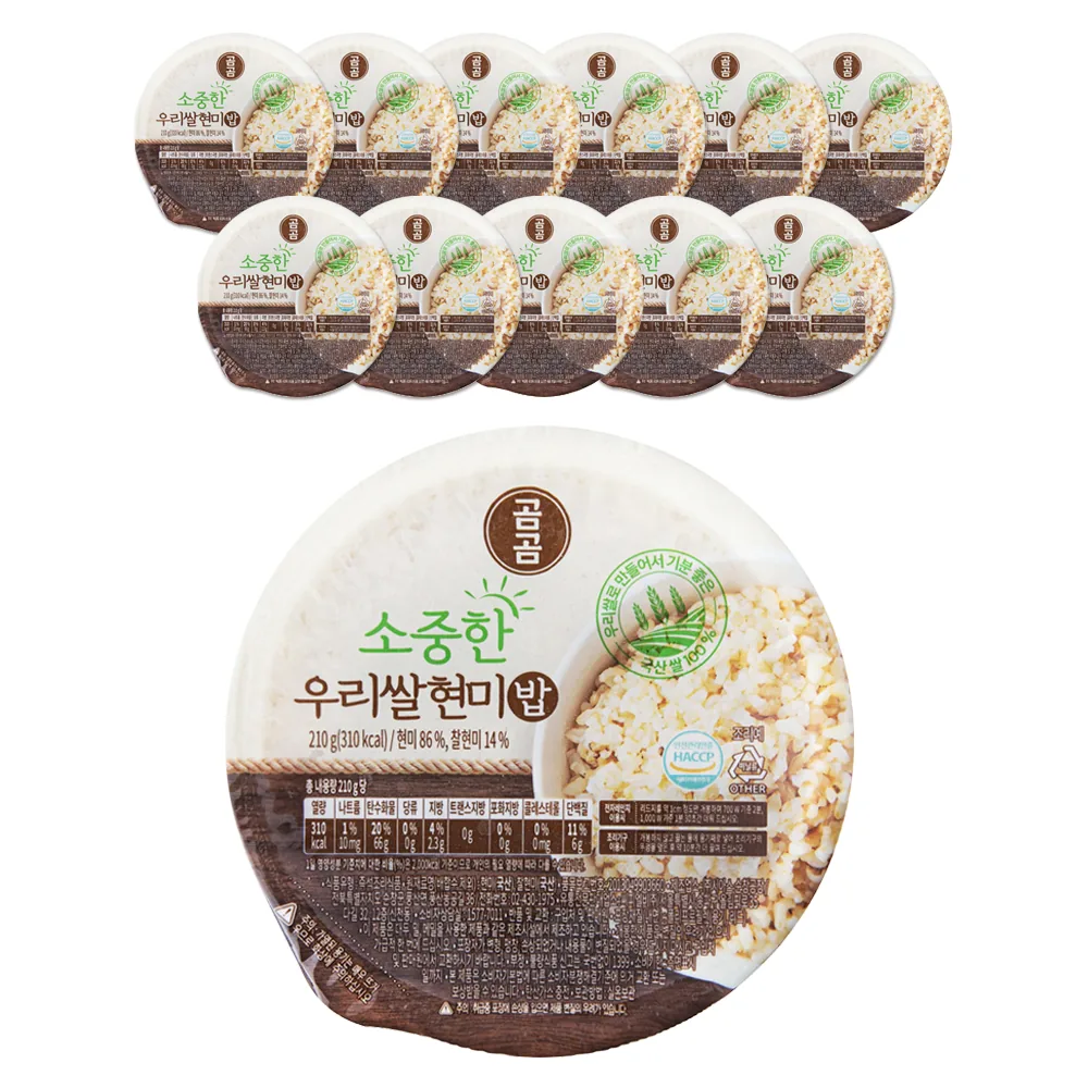 곰곰 소중한 우리쌀 현미밥 가격 추이 곰곰 소중한 우리쌀 현미밥 - 최저가 12,090원