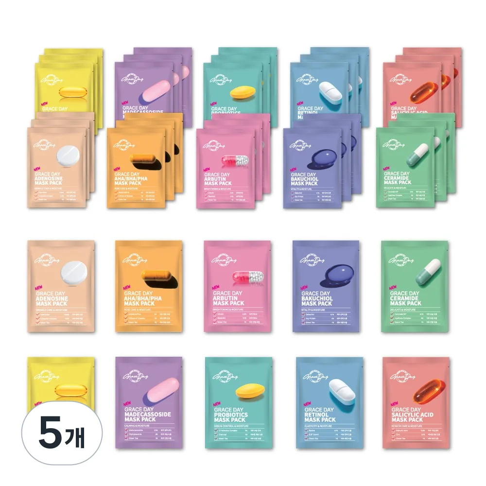 그레이스데이 알약 마스크팩 100개입 가격 추이 그레이스데이 알약 마스크팩 100개입 - 최저가 20,700원