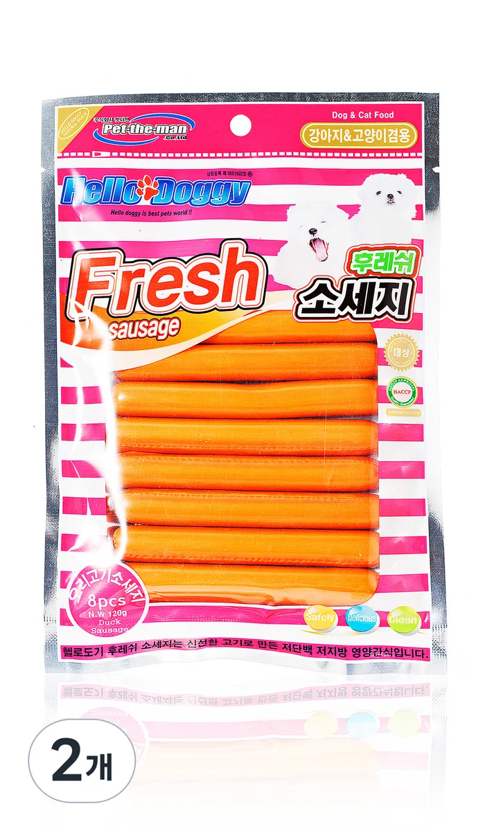 헬로도기 강아지 고양이 후레시 소세지 8p 가격 추이 헬로도기 강아지 고양이 후레시 소세지 8p - 최저가 3,000원
