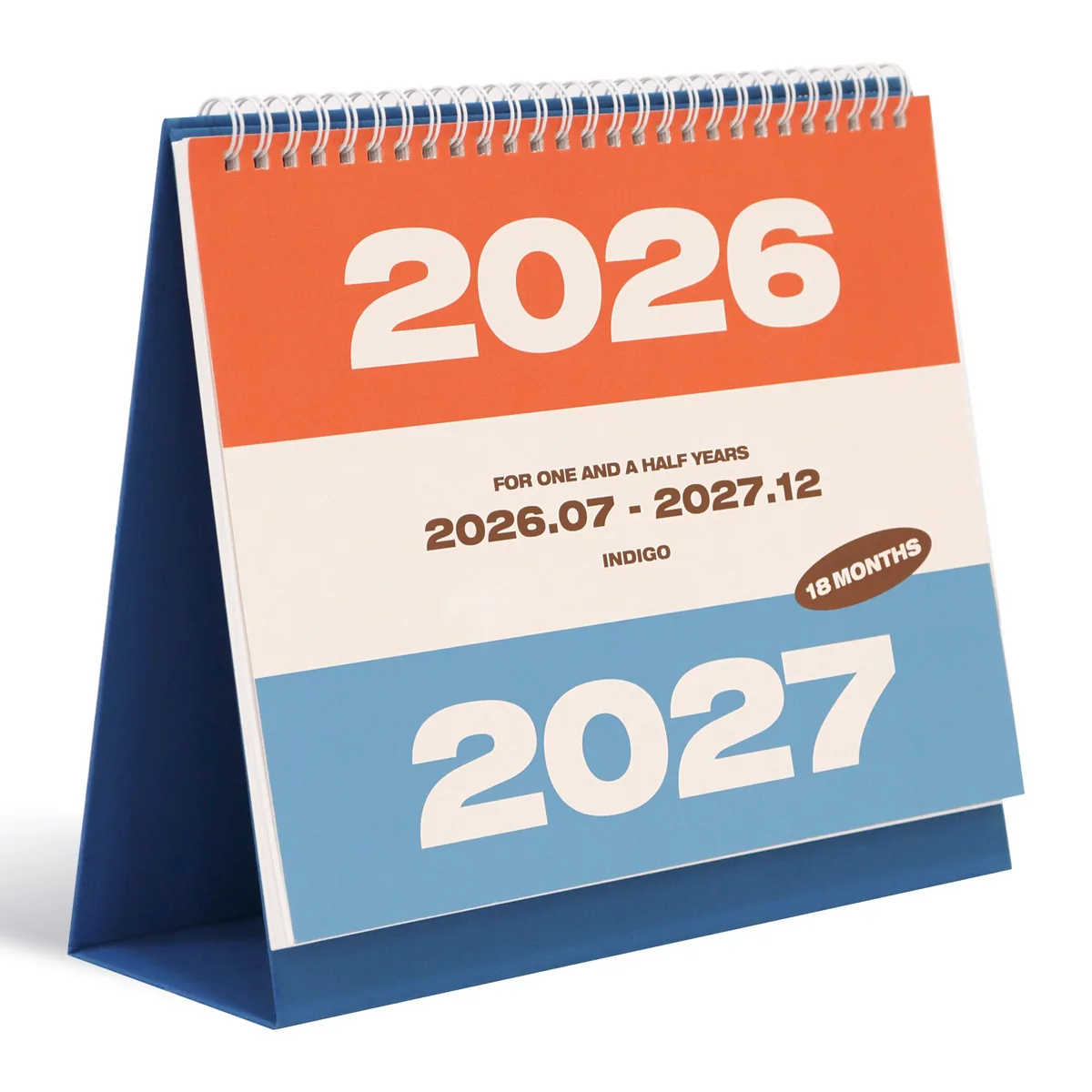 인디고 2026 2027 18개월 탁상달력 데스크캘린더 가격 추이 인디고 2026 2027 18개월 탁상달력 데스크캘린더 - 최저가 7,760원