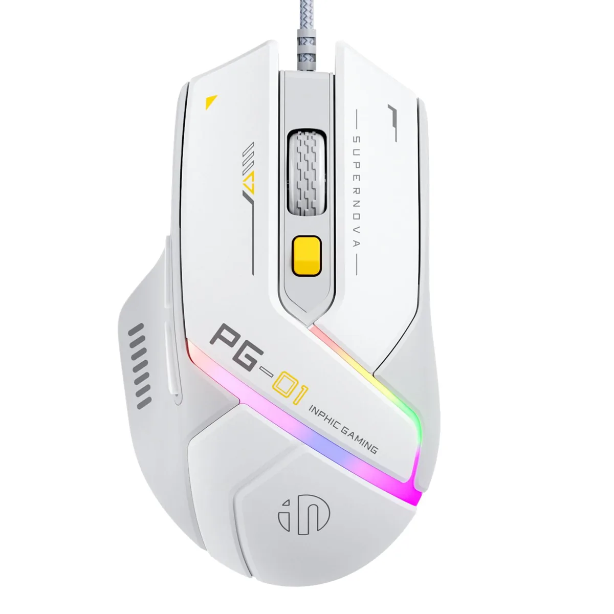 Inphic PG1 게임용 마우스 RGB 매크로 프로그래밍 6버튼 인체공학적 USB 유선 가격 추이 Inphic PG1 게임용 마우스 RGB 매크로 프로그래밍 6버튼 인체공학적 USB 유선 - 최저가 20,500원