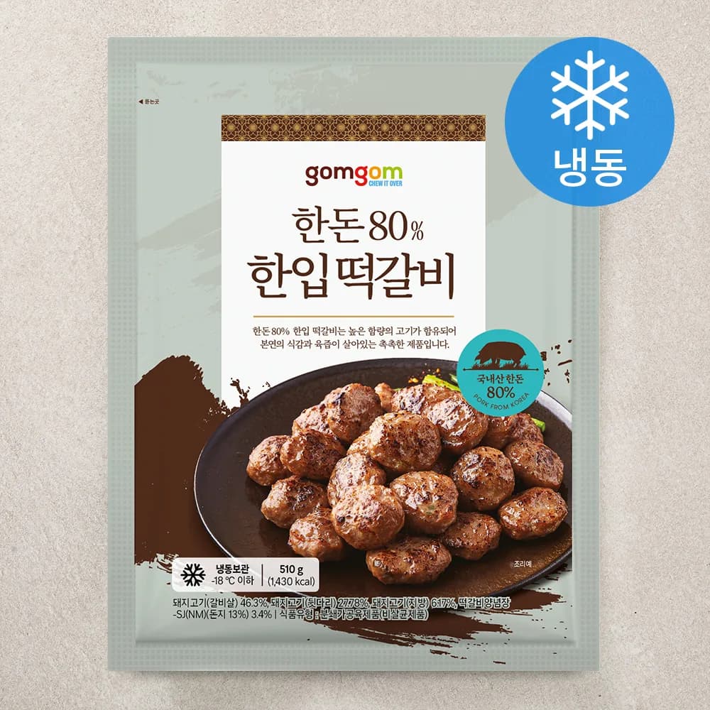 곰곰 한돈 80% 한입 떡갈비 (냉동) 가격 추이 곰곰 한돈 80% 한입 떡갈비 (냉동) - 최저가 6,390원
