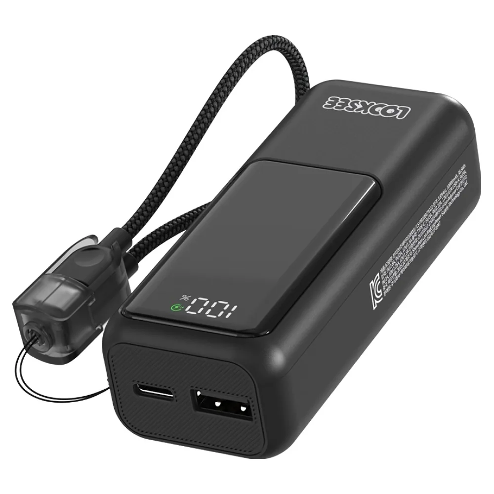 룩씨 PD 22.5W 고속충전 미니 그립 보조배터리 10000mAh + C타입 케이블 세트, 블랙, LS-PB10BCPD22 가격 추이 룩씨 PD 22.5W 고속충전 미니 그립 보조배터리 10000mAh + C타입 케이블 세트, 블랙, LS-PB10BCPD22 - 최저가 14,900원