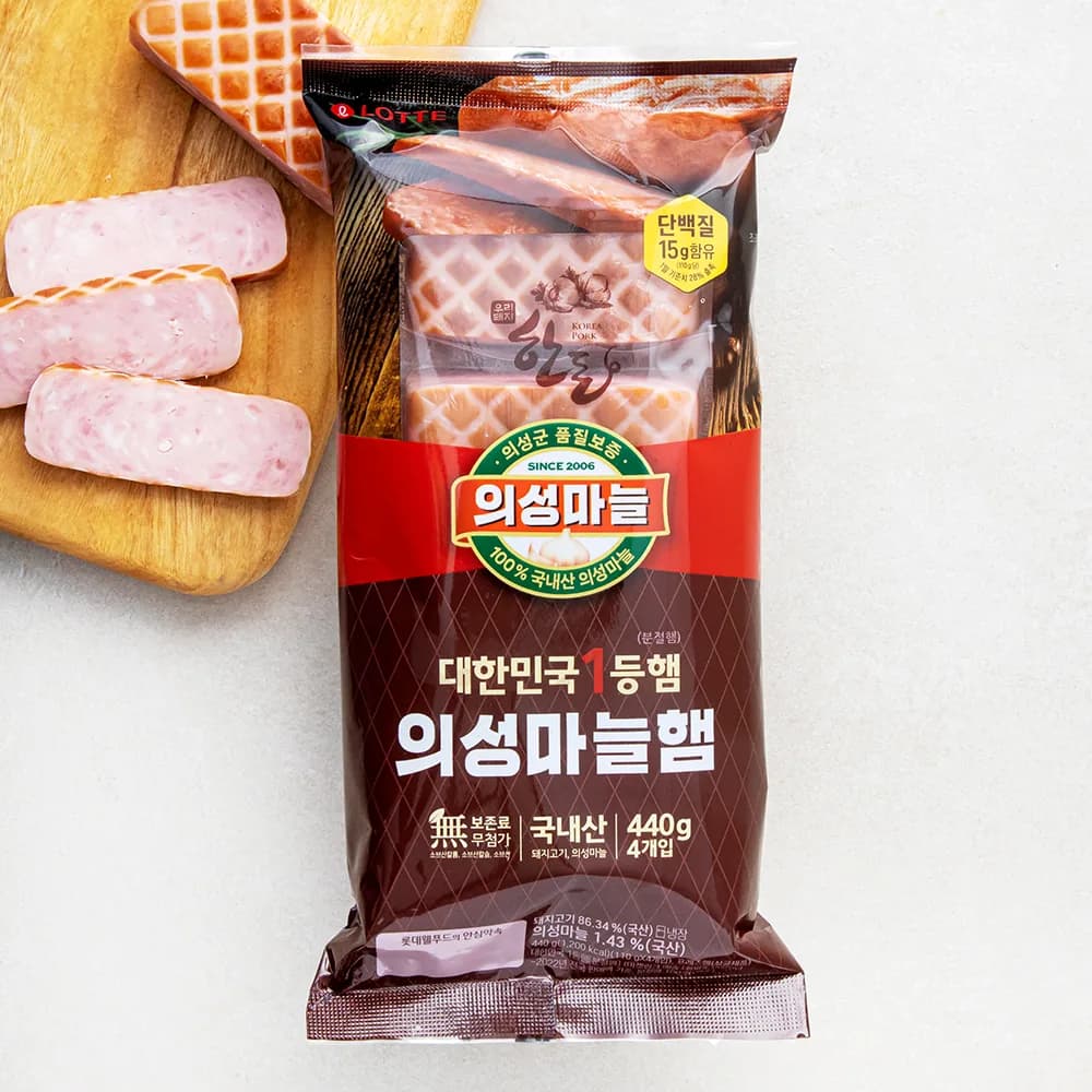 롯데햄 의성마늘햄 440g 가격 추이 롯데햄 의성마늘햄 440g - 최저가 5,920원