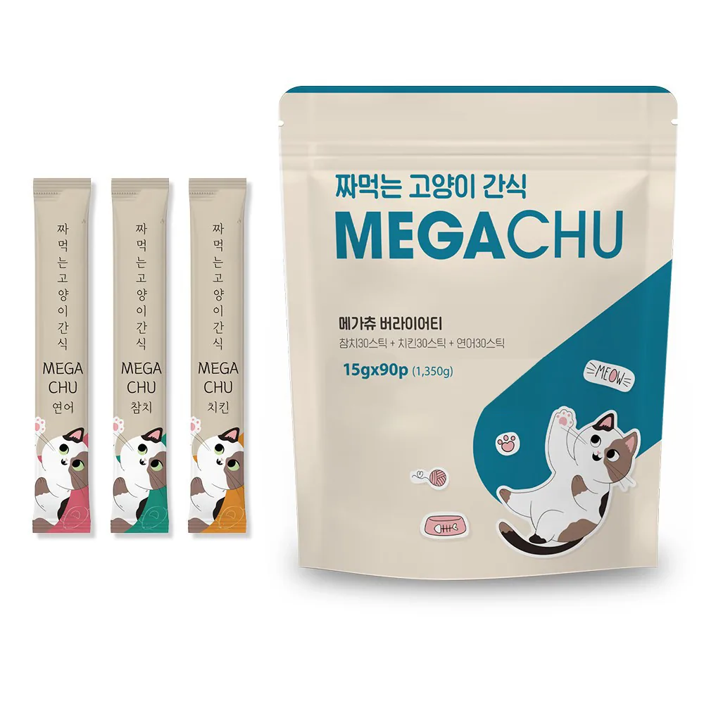 메가츄 짜먹는 고양이 간식 츄 90스틱 대용량 2개 가격 추이 메가츄 짜먹는 고양이 간식 츄 90스틱 대용량 2개 - 최저가 16,680원