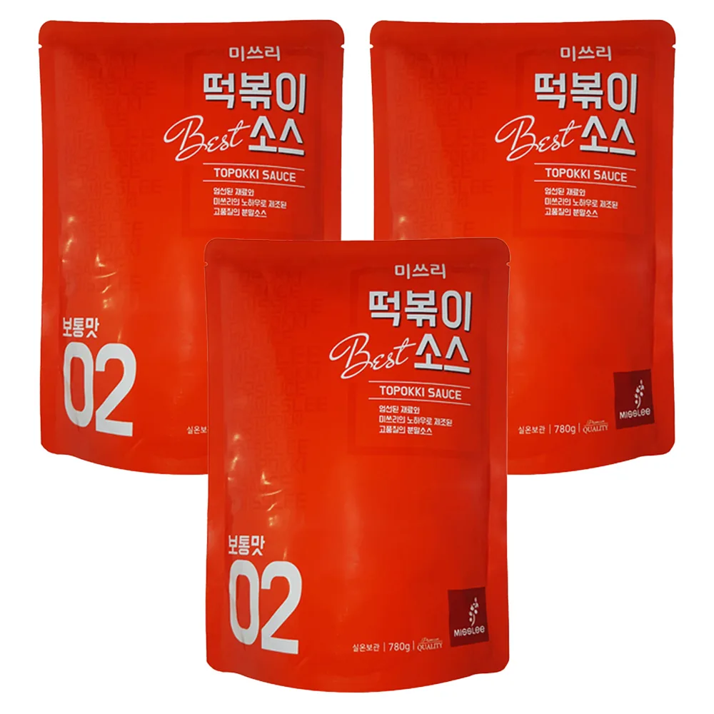 미쓰리 떡볶이소스 02 보통맛 가격 추이 미쓰리 떡볶이소스 02 보통맛 - 최저가 2,130원