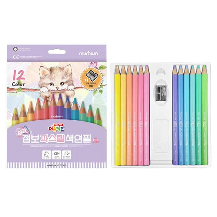 문화연필 더존키즈 점보 파스텔 색연필 세트 가격 추이 문화연필 더존키즈 점보 파스텔 색연필 세트 - 최저가 4,680원