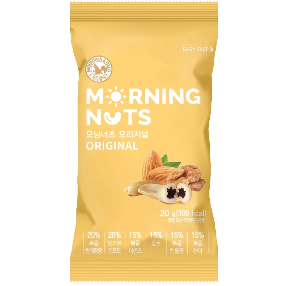 산과들 모닝너츠오리지널 하루견과 20g 가격 추이 산과들 모닝너츠오리지널 하루견과 20g - 최저가 32,730원