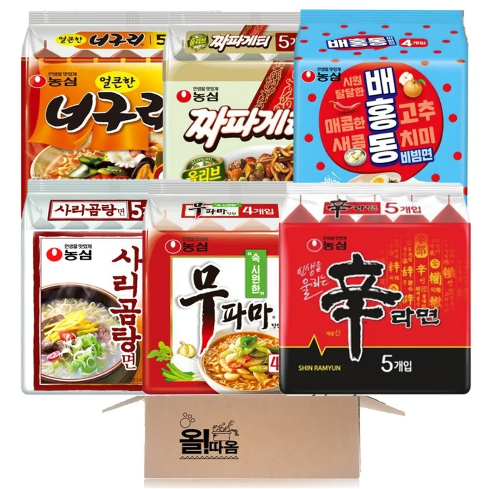 멀티라면 각 1봉씩 기획세트 9호 (신라면+너구리+짜파게티+배홍동비빔면+사리곰탕+무파마), 1세트 가격 추이 멀티라면 각 1봉씩 기획세트 9호 (신라면+너구리+짜파게티+배홍동비빔면+사리곰탕+무파마), 1세트 - 최저가 29,980원